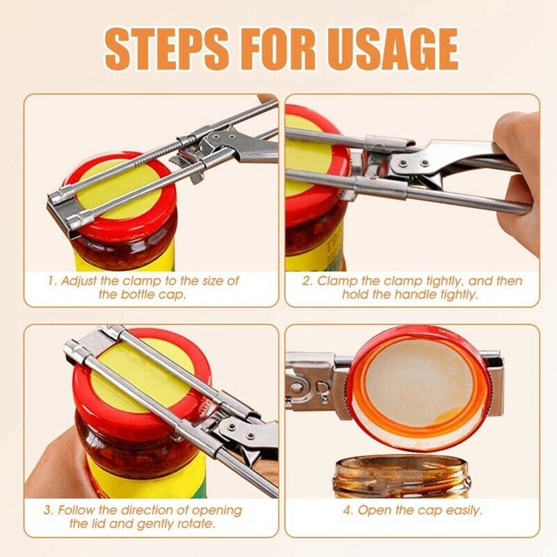 Corkscrews, Adjustable Jars and Corkscrews, Adjustable Multi-Function StainlW3U2