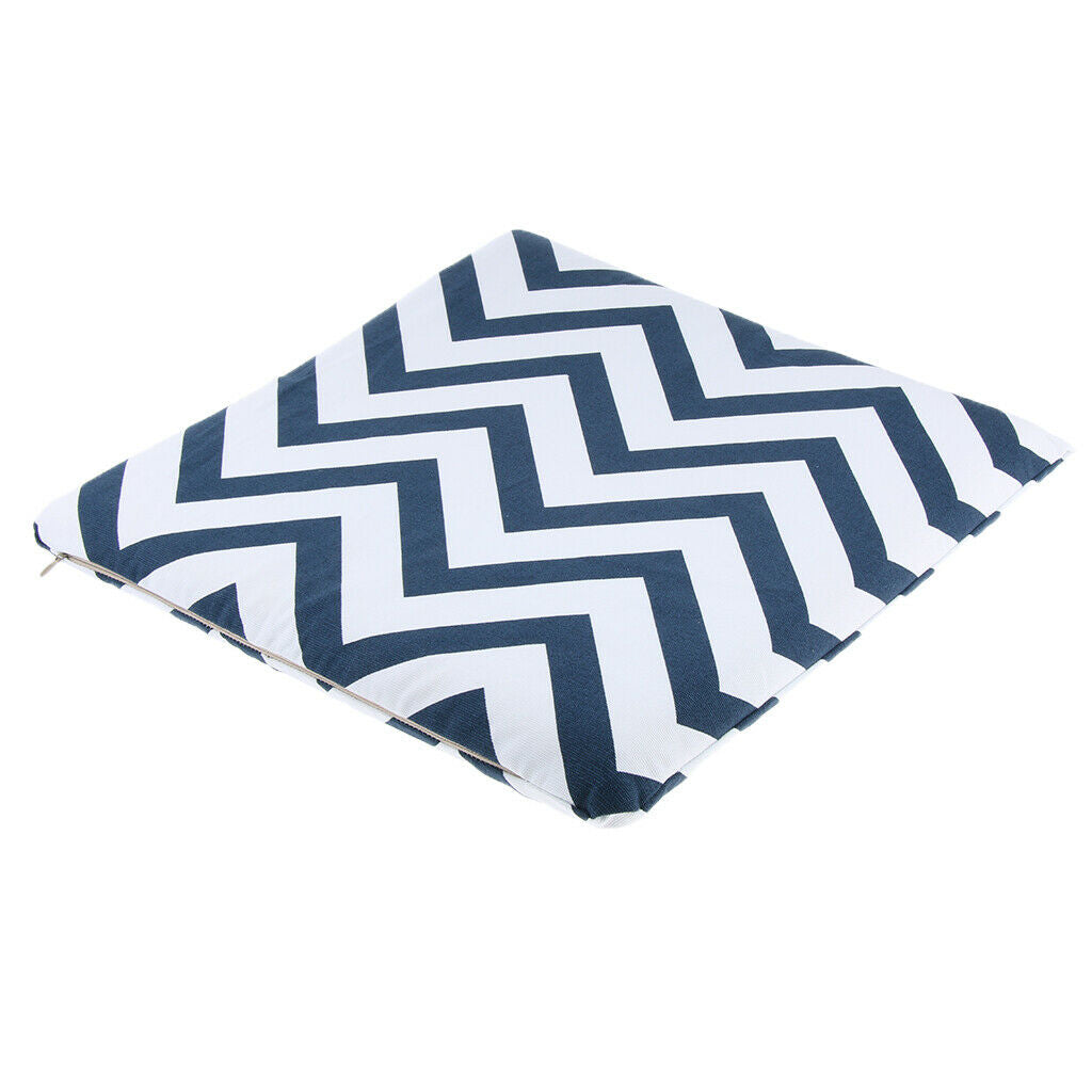 Thick Foam Chair Seat Cushion Pad for Dining Office Chair Car Seat Dark Blue