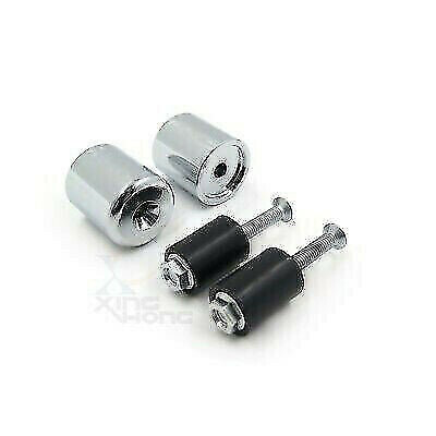 Chromed Handlebar Bar End Slider Rubber For Suzuki GSXR600 GSXR750 GSXR1000