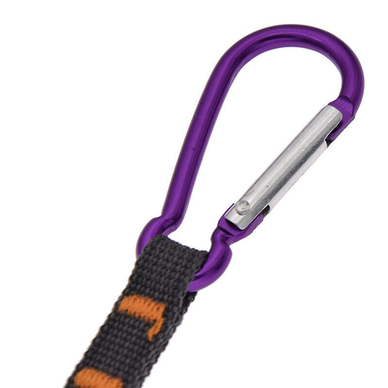 Carabiner Buckle Hook Strap keychain Ring for Camping Hiking Climbing Keyring