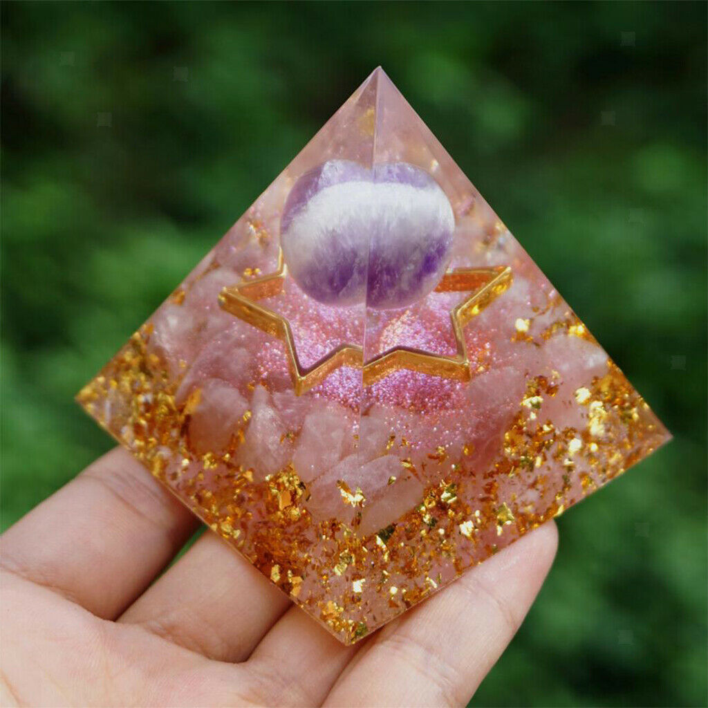 Ogan Energy Pyramid Crystal Pyramid for Home Living Room Office Decorations