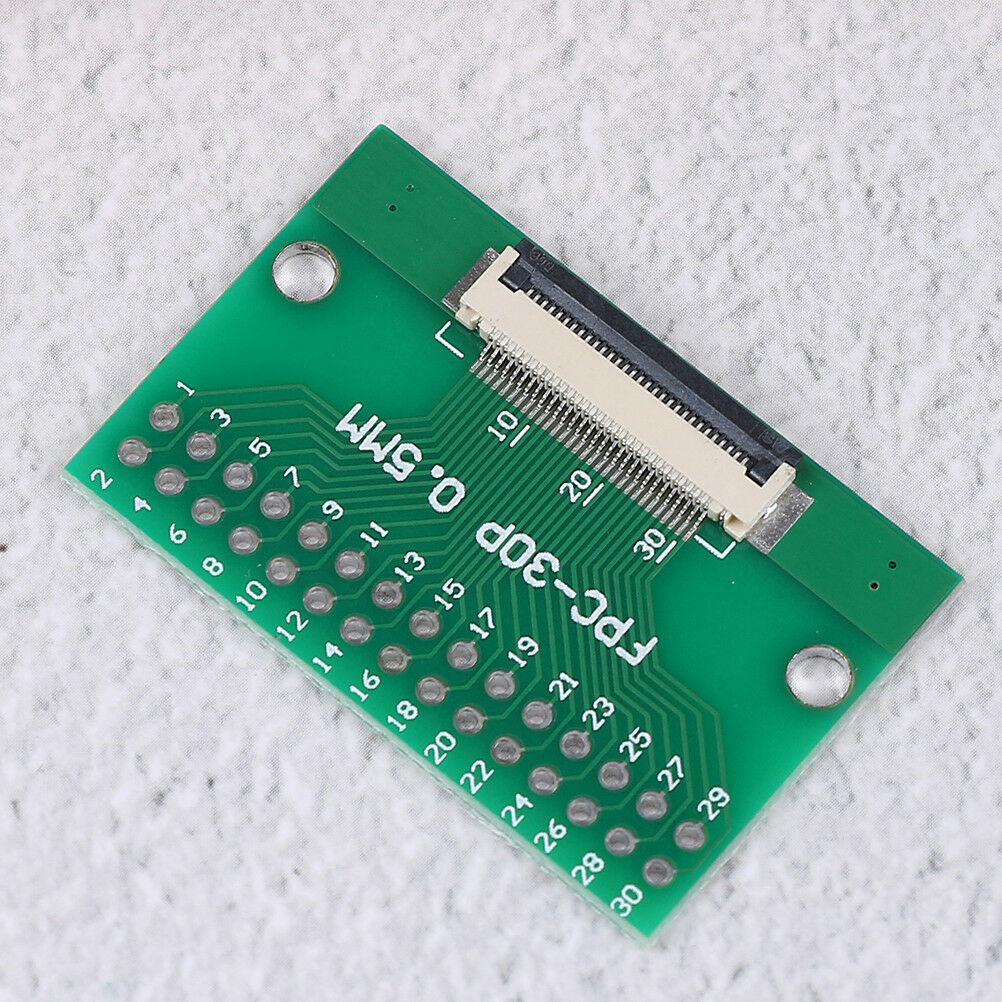 1Pcs 30 pin 0.5mm FFC FPC to 30P DIP 2.54mm PCB converter board adapter .l8