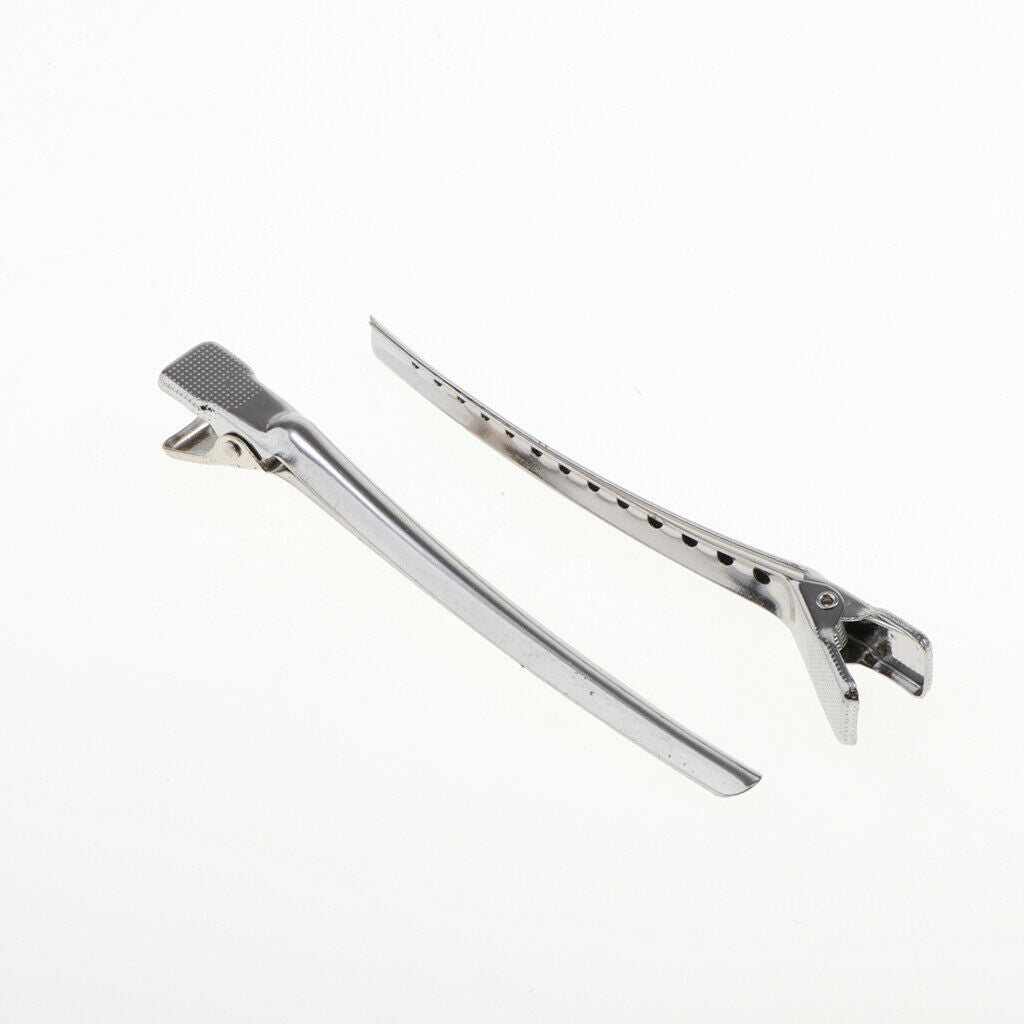 4.1 Inches Duckbill Hair Clips Metal Alligator Curl Clips Sectioning Clips with