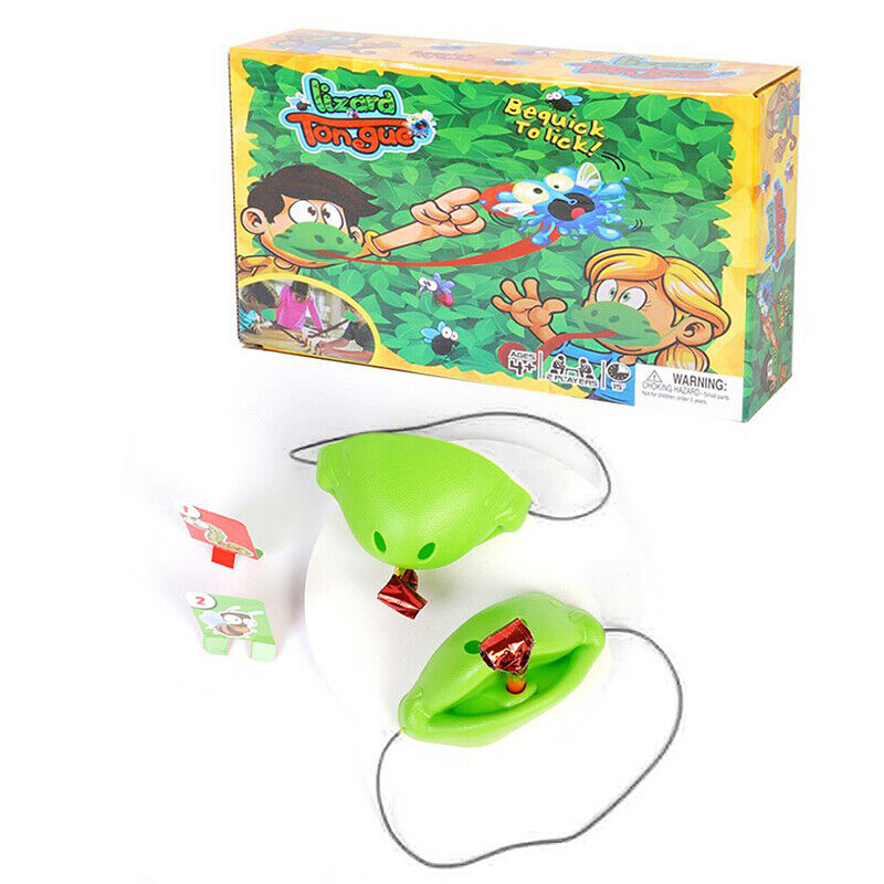 Chameleon Mouth Cover Tongue Bug Catch Lizard Quickdraw Card Party Holida.l8