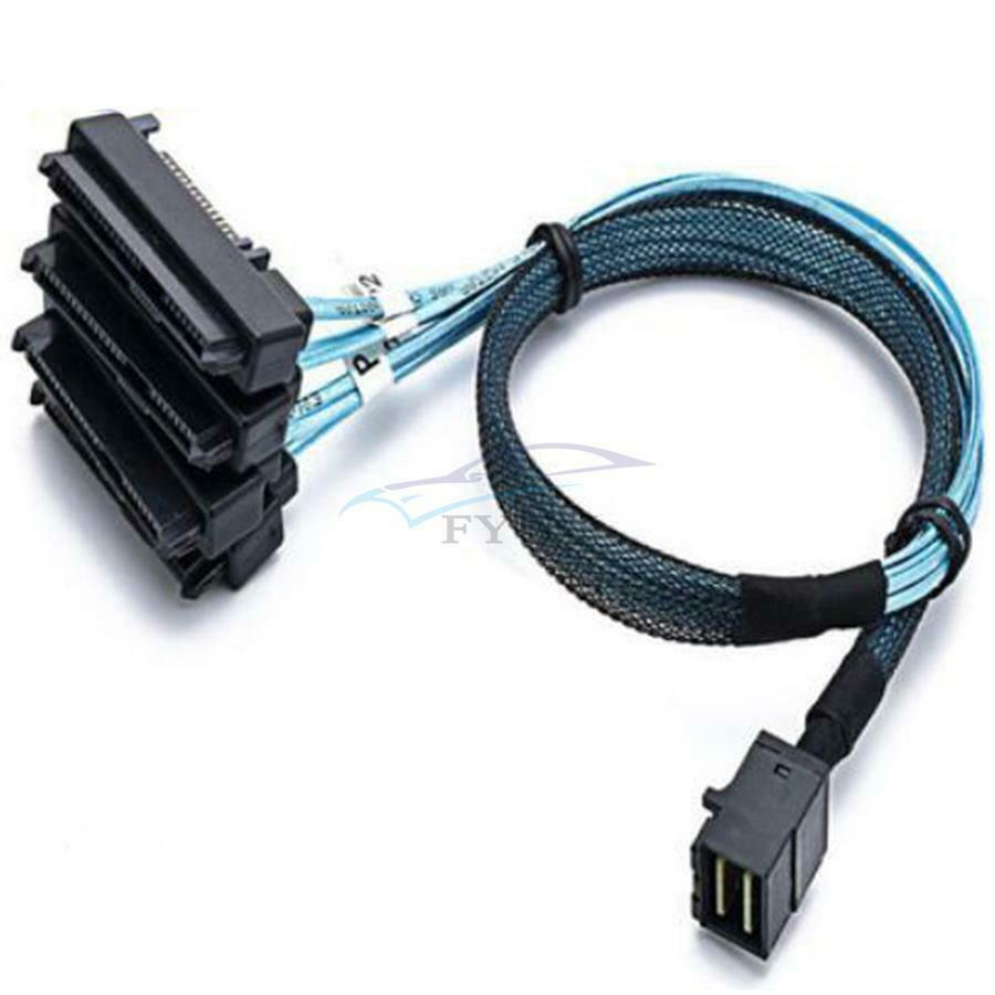 1 Piece 30awg Internal Mini SAS SFF-8643 To 29 Pin SFF-8482 Connector Adapter