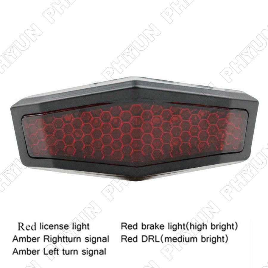 12V Universal Motorcycle  ATV LED Rear Tail Light Brake Stop Turn Signal Light