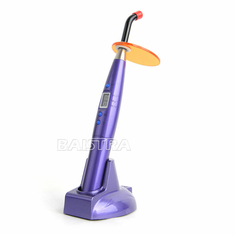 Woodpecker Style Dental Wireless LED Curing Light Rechargeable 1200mW/cm² Purple