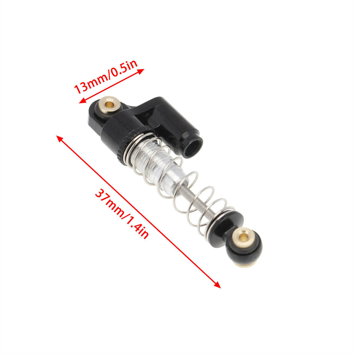 4Pcs /Pack Aluminum Threaded Shocks for Rcing Axial SCX24  Black New