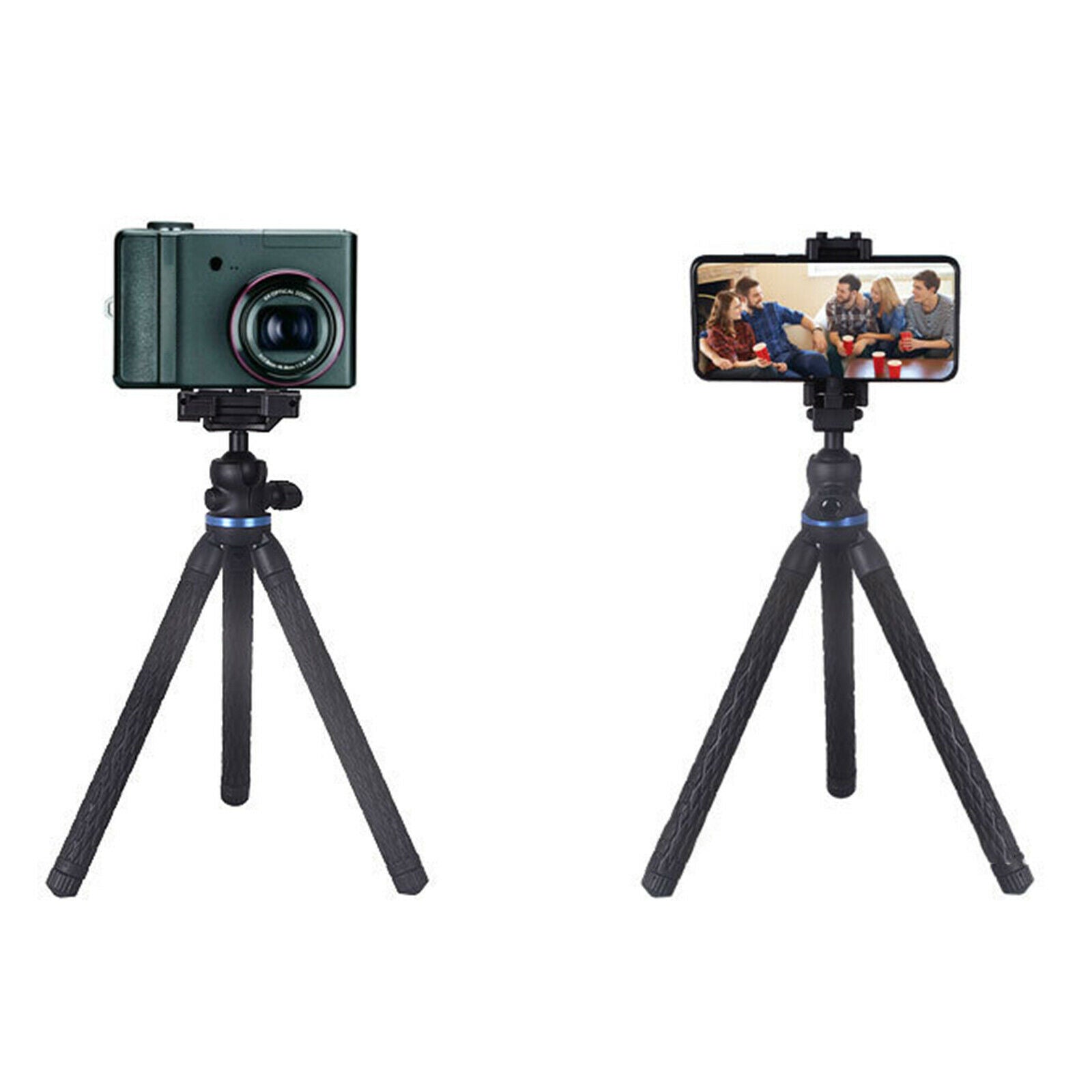 Portable Phone Tripod Stand w/ Ball Head for DSLR Camera Functional Black