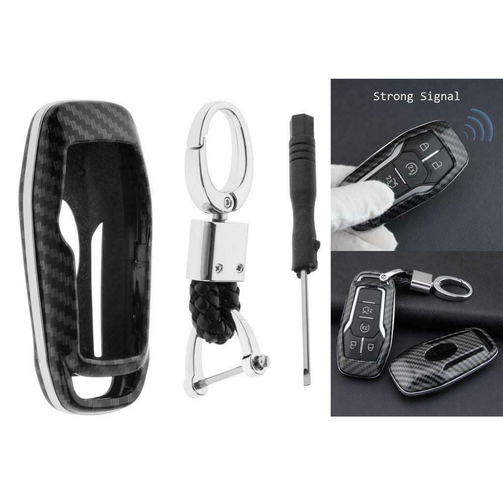Strong Signal ABS Fiber Car Key Cover Well Protction Fit for Lincoln Style02