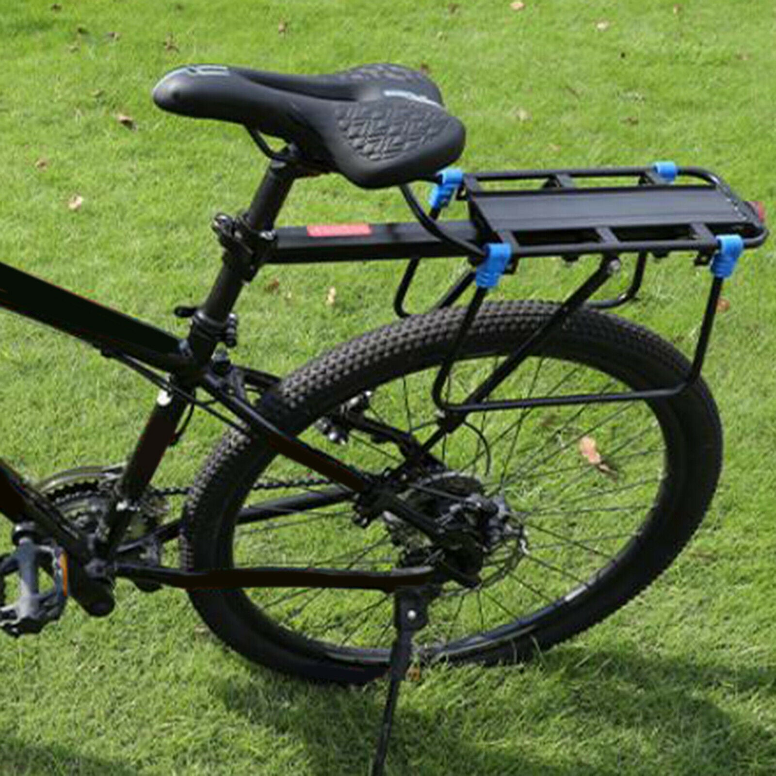 Alloy Bicycle Rear Pannier Carrier Cargo Luggage Rack Bikes With Taillight