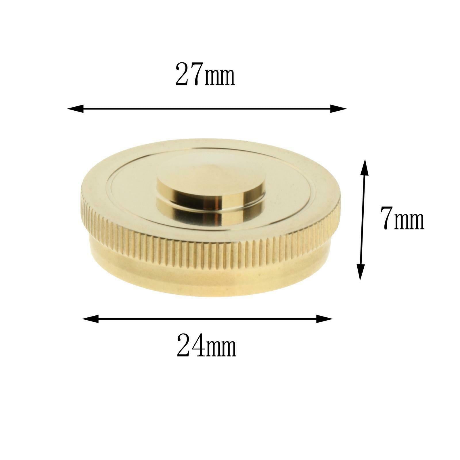 4x Brass Cylinder Lower Cover Caps Parts French Horn Musical Instruments DIY
