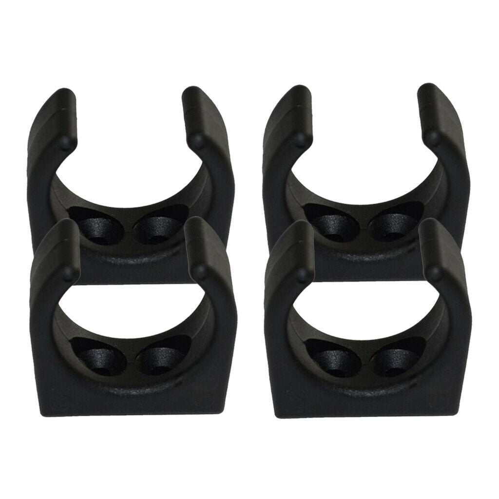 4 Pieces Marine Boat Plastic Clips Paddle Rod Holders Storage Brackets