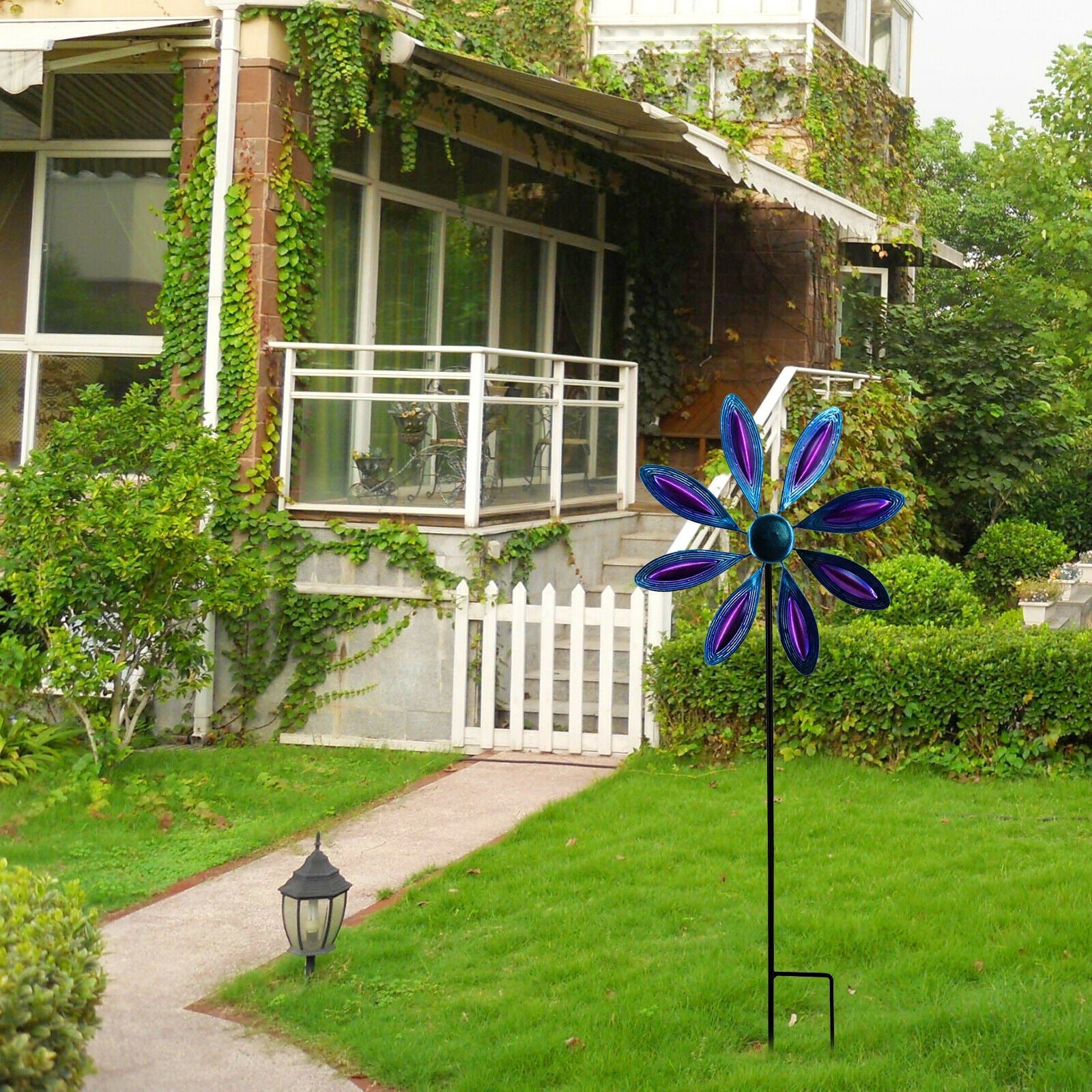 Garden Pinwheels Whirligigs Windmill Toys for Kids Yard Decor Garden Stakes
