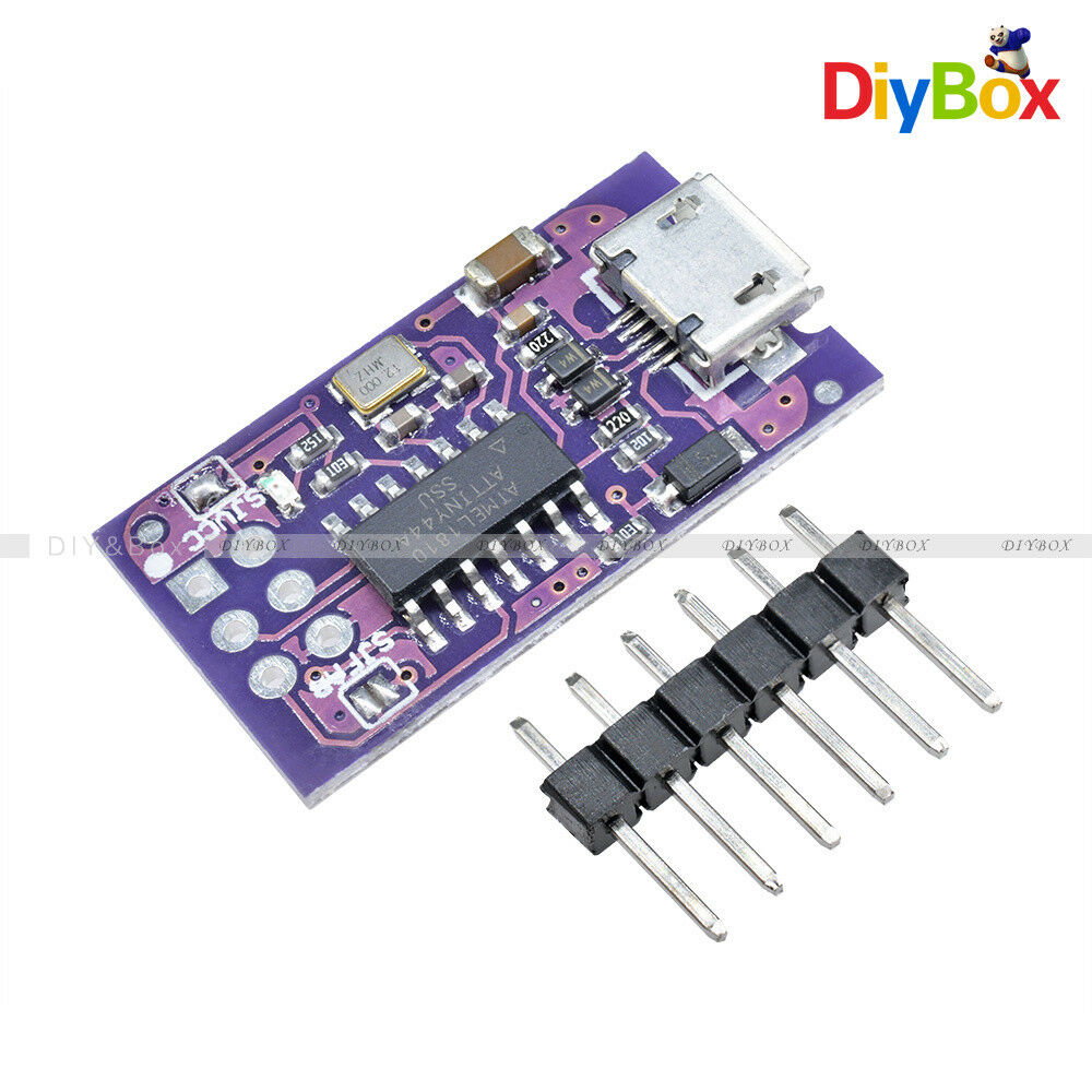 Micro USB 5V Tiny AVR ISP ATTINY44 USB TinyISP Programmer For Arduino Bootloader