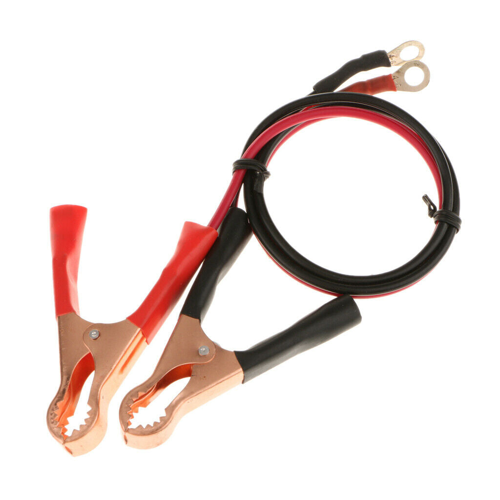1Pair 50A Battery Clips Clamp Cable Kit Set for Appliances Inverter New