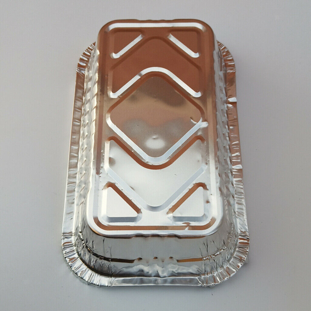 10 parts / set of disposable aluminum foil grill collecting trays for BBQ roasts