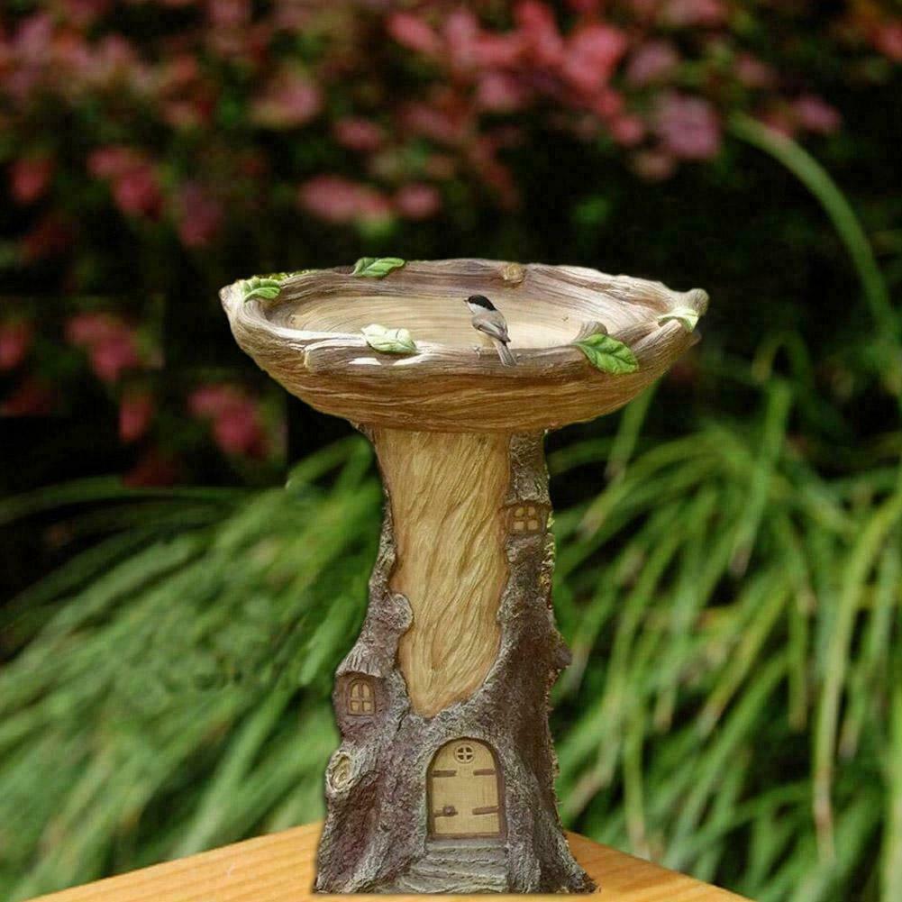 Bird Bath & Feeder Pedestal Free Standing Garden Bird Tray NEW bath Outdoor new