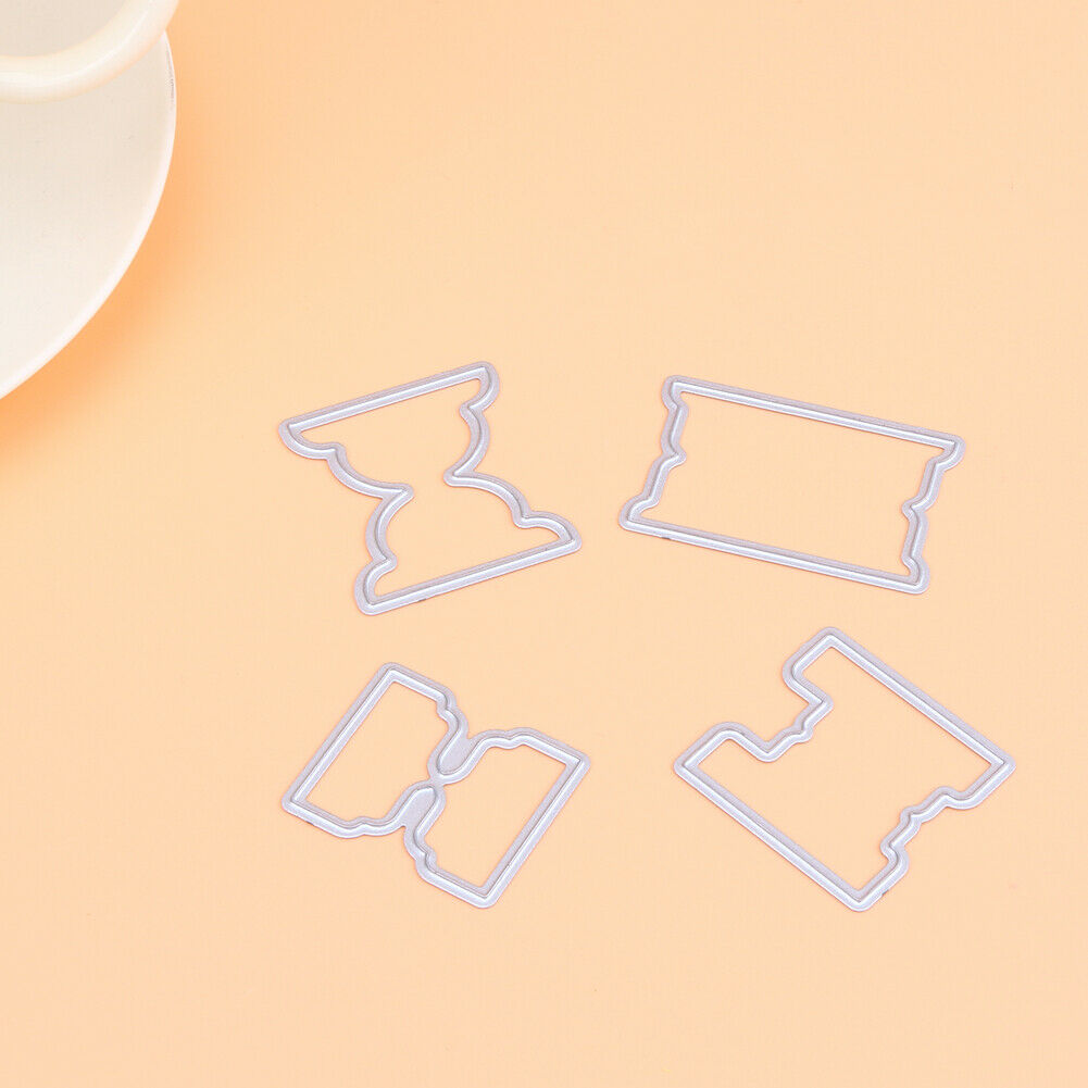 4pcs DIY Metal Embroidery Stencil Scrapbook Craft Cutting Die @