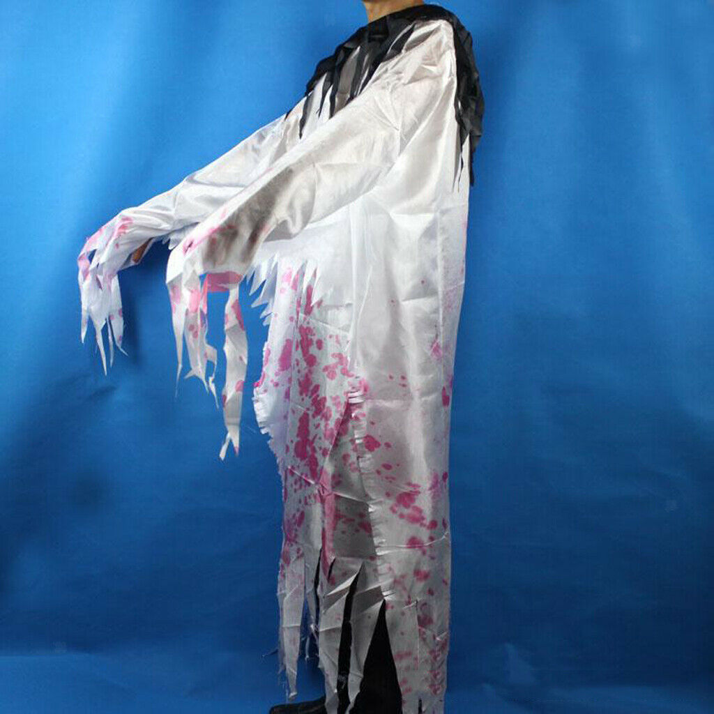 Scary Bloody Zombie Ghost Dead Costume Adults Halloween Fancy Dress Prop