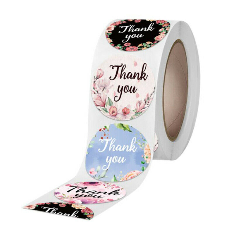 500pcs Merry Christmas Stickers Envelope Gift Thank You Cards Package Sea.l8