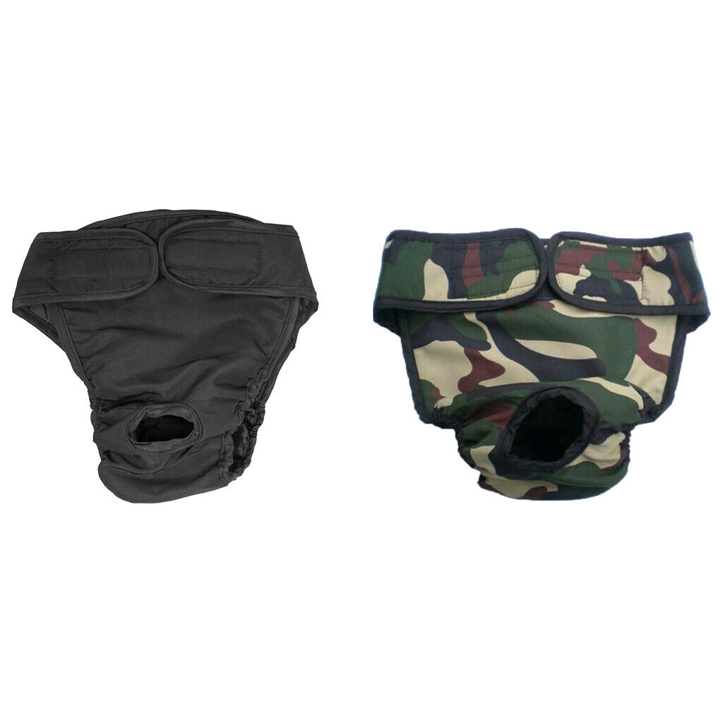 2Pcs Pet Puppy Dog Physiological Pant Female Dog Sanitary Pant Diaper Nappy  L