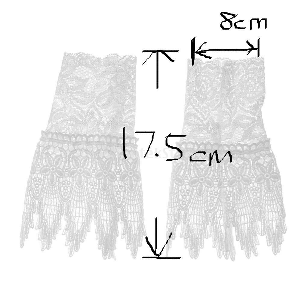 Ladies Decorative Hollow Lace Cuffs Bracelet Detachable Shirt False Sleeves