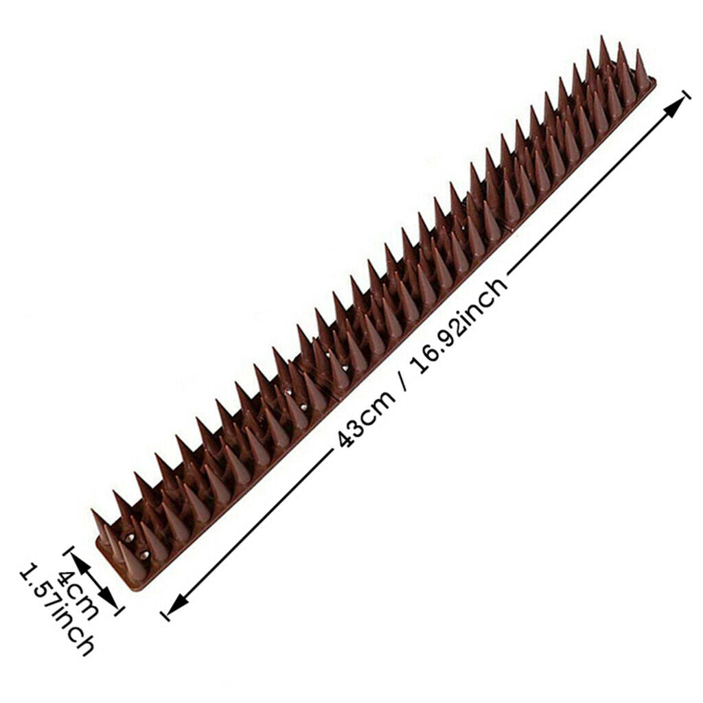 12pcs Plastic Bird Spikes Rodent Animal Repellent for Outdoor, Wall, Fence