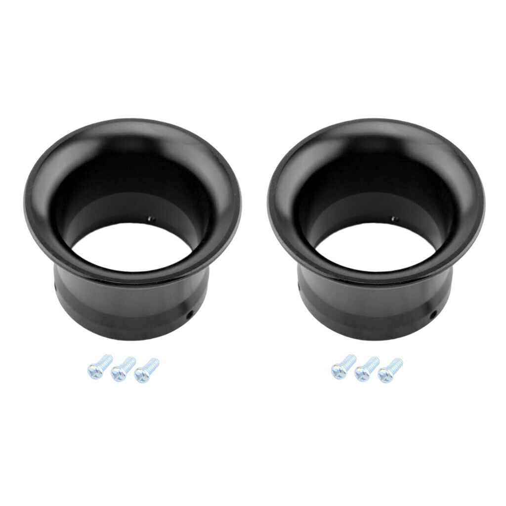2Pcs 2" Cold Air Intake Horn Velocity Stack for PWK24 PWK26 PWK28 PWK30