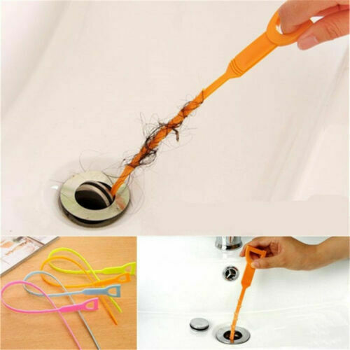 Reusable Drain Unblocker Cleaning Tool Sink Hair Remover Cleaner Stick Kitchen
