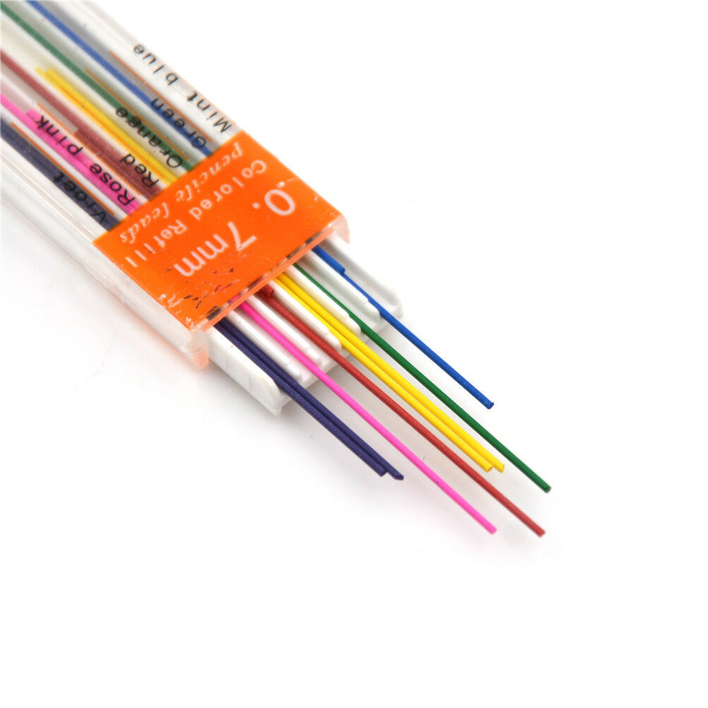 3Boxes 0.7mm Colored Mechanical Pencil Refill Lead Erasable School Station.l8