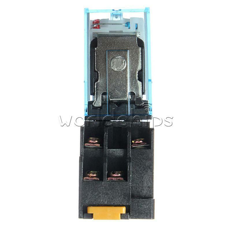 Relay LY2NJ AC 220V 10A With 8 Pin + OMRON LY2NJ HH62P JQX-13F/2Z Base Socket