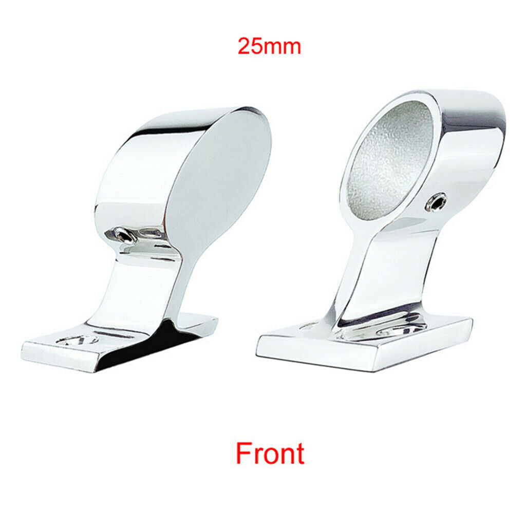 316 Stainless Steel Marine Boat Yacht Hand Rail Fitting Square Base Left End
