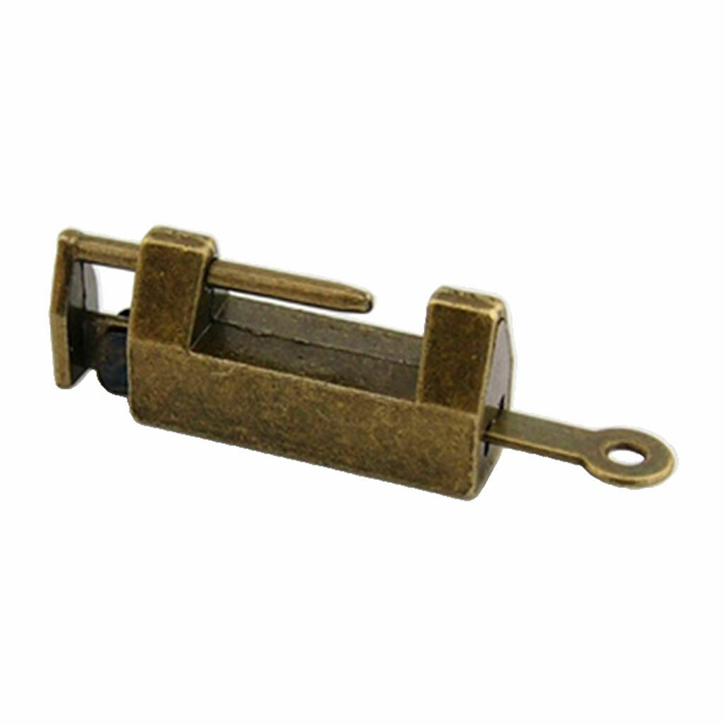 Retro Chinese Padlock Collectible Alloy Mini Lock for Cabinet Wine Boxes