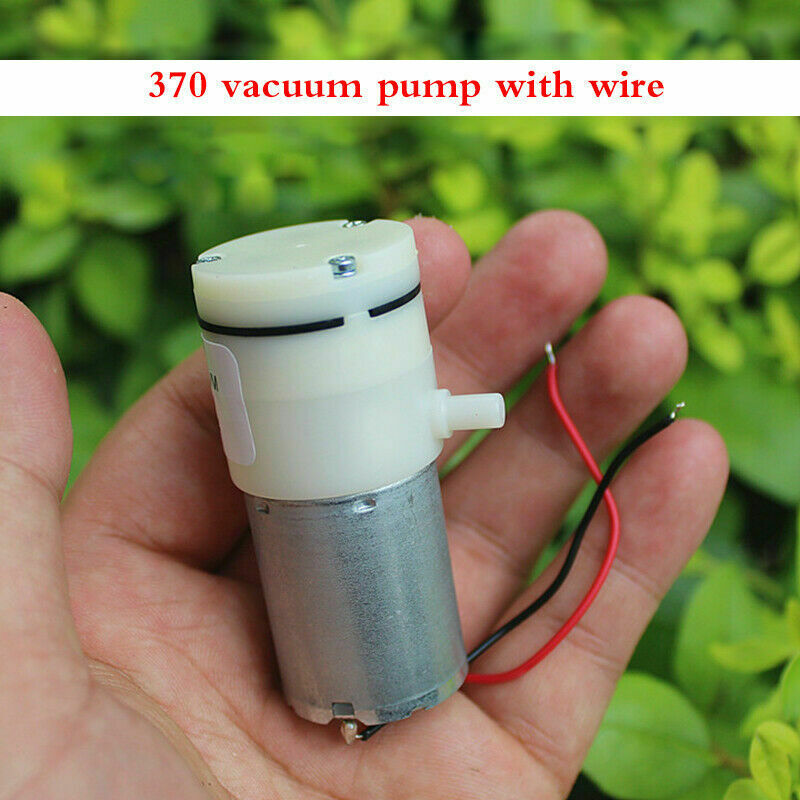 1pcs DC 3.7V 370 vacuum pump With line Self-priming pump copper carbon brush