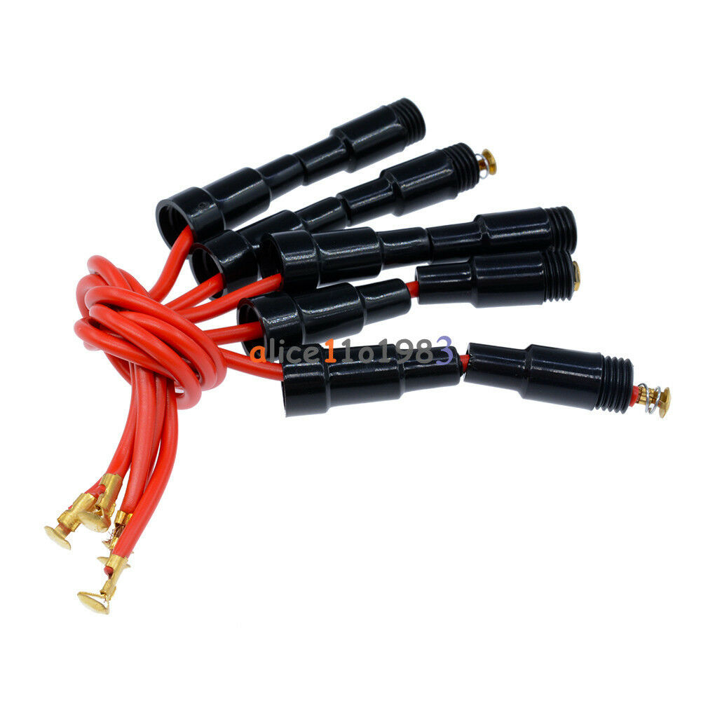 5PCS Home Protection Inline Fuse Holder Copper Wire Components 5A 220V Fuse Box