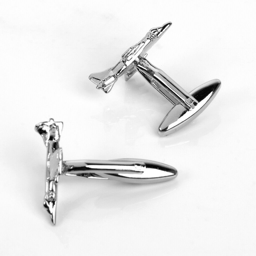 2x Marines Plane Men's Suit Shirt Shirt Cuff Link Cufflinks