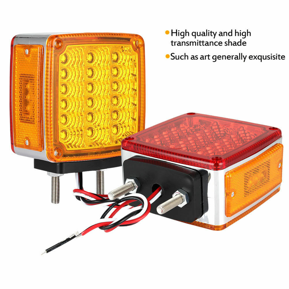 Dual Faced Super Bright Truck SUV 39 LED Tail Brake Turn Signal Light Waterproof