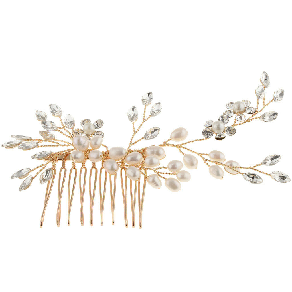 Bridal Pearls Hair Comb Wedding Hair Accessory Party Prom Hairband