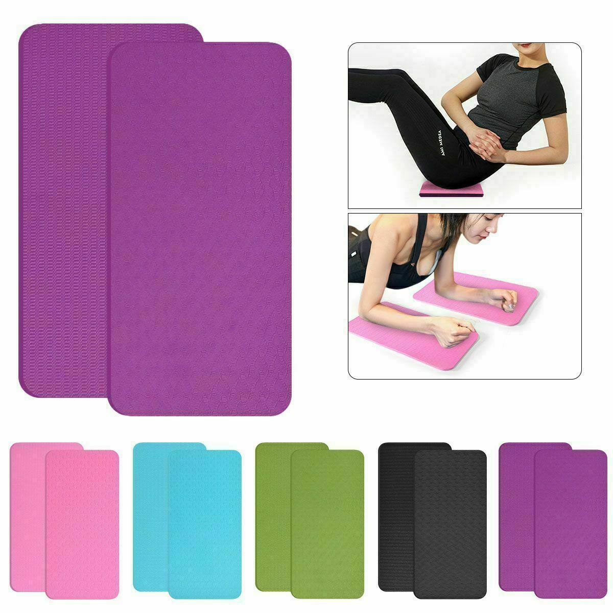1x Yoga Mat Knee Pad Non-slip Anti Slip Yoga Mats Pads For Plank Pilates Sports~