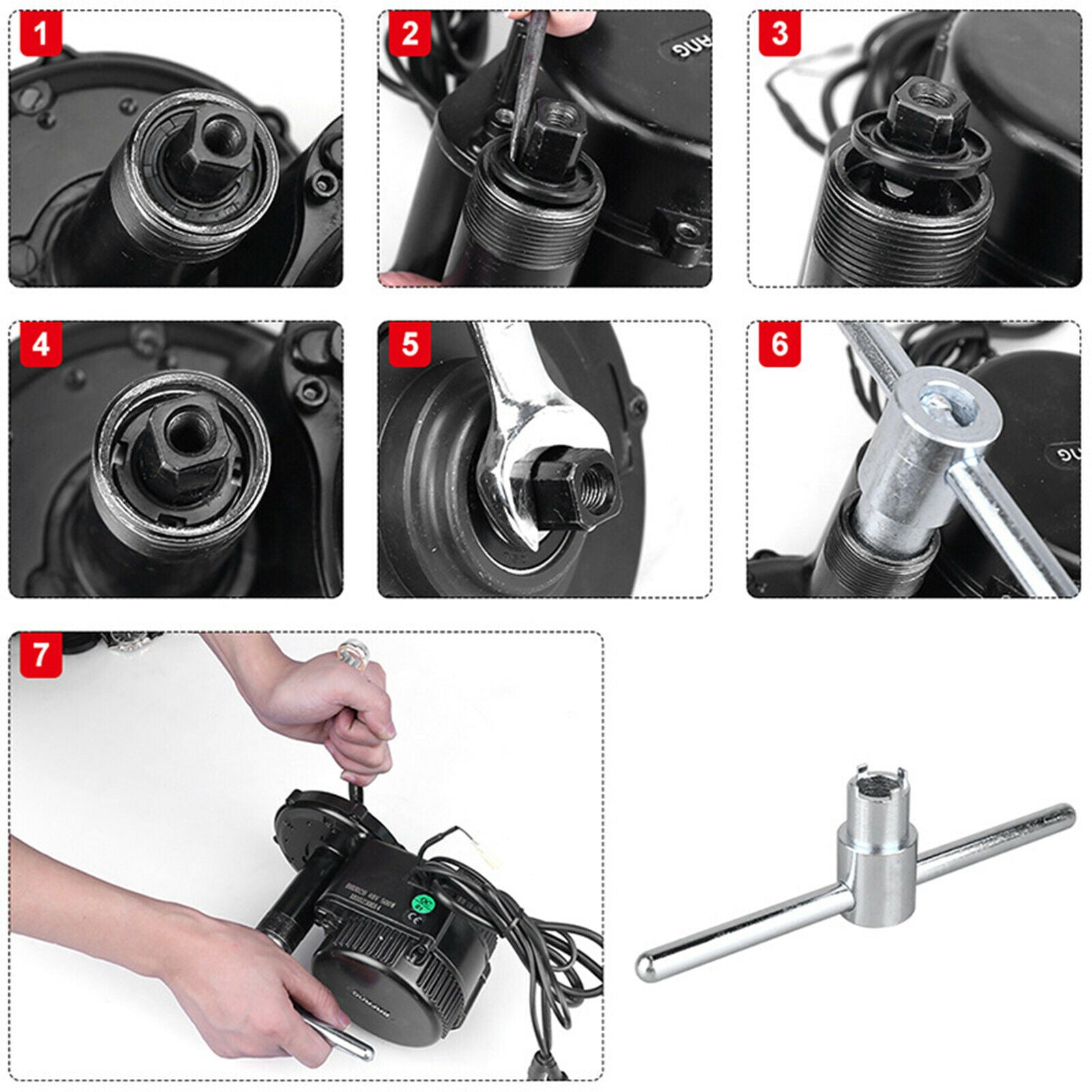 Durable E-bike Axle Remover Tool Repair BB Tool for BAFANG Mid Drive Motor