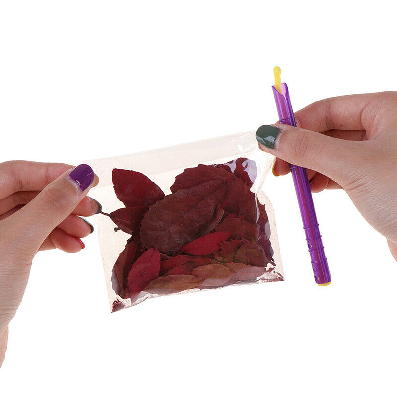 8PCS Useful Plastic Bag Clip Seal Stick Storage Bar Storage Bag Sealer ClampFSJ