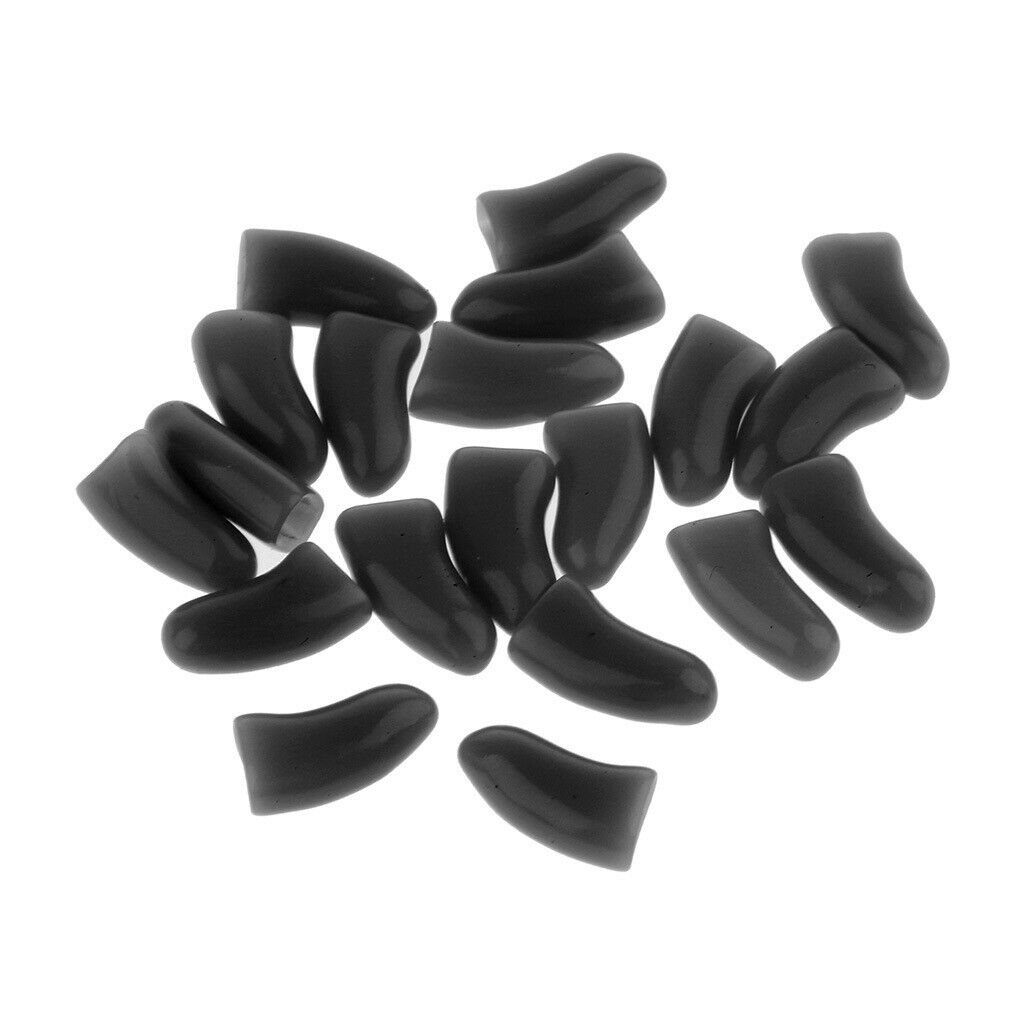 20 Pieces Soft Claws Paw Care Covers For Pet Cat Kiteen M