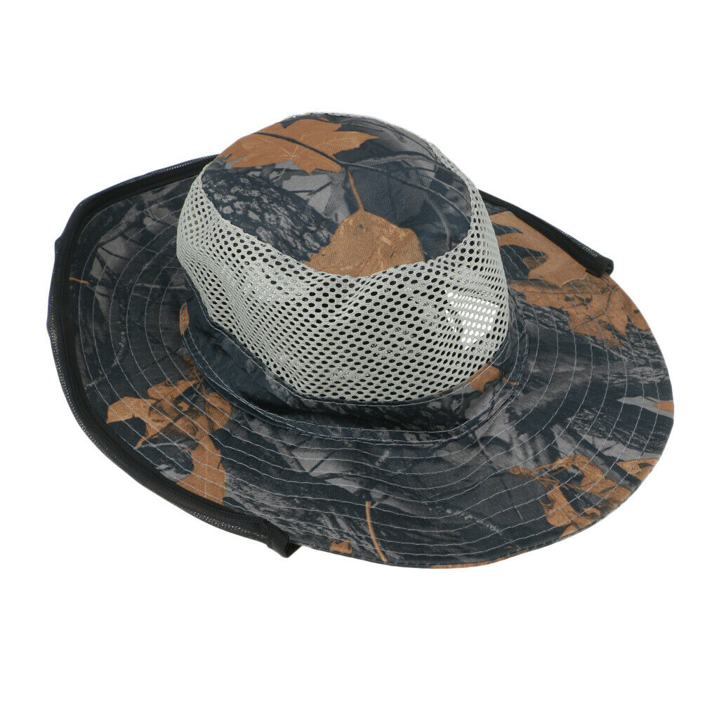 Outdoor Fishing Hat with Shawl Sun Protection Camping Hiking   Color 1