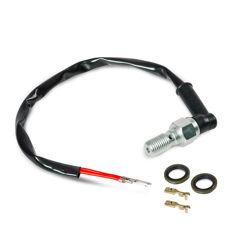 Motorcycle Bikes Hydraulic Brake Light Switch Bolt 10mm x 1.25 Pitch w/ Washer