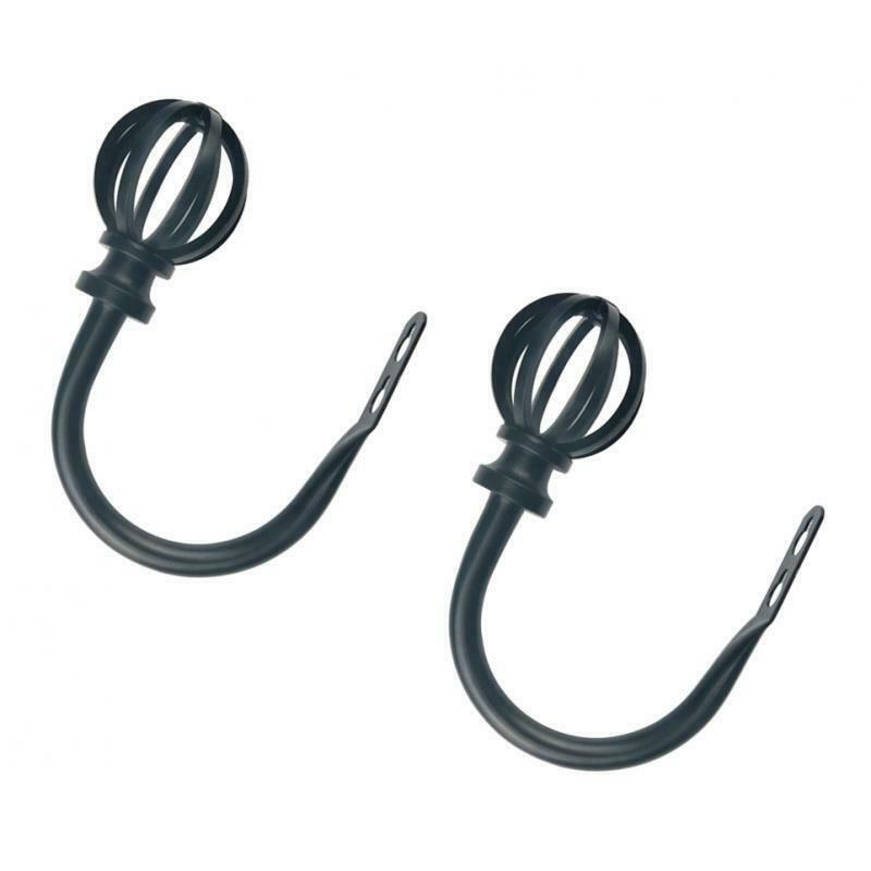 2pcs Walll-mounted Curtain Holdback Hook Drapery Tieback Hanger for Drapes