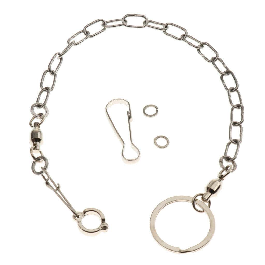 Pet Bird Leash Parrot Foot Chain Stainless Steel Training Anklet Ring 09