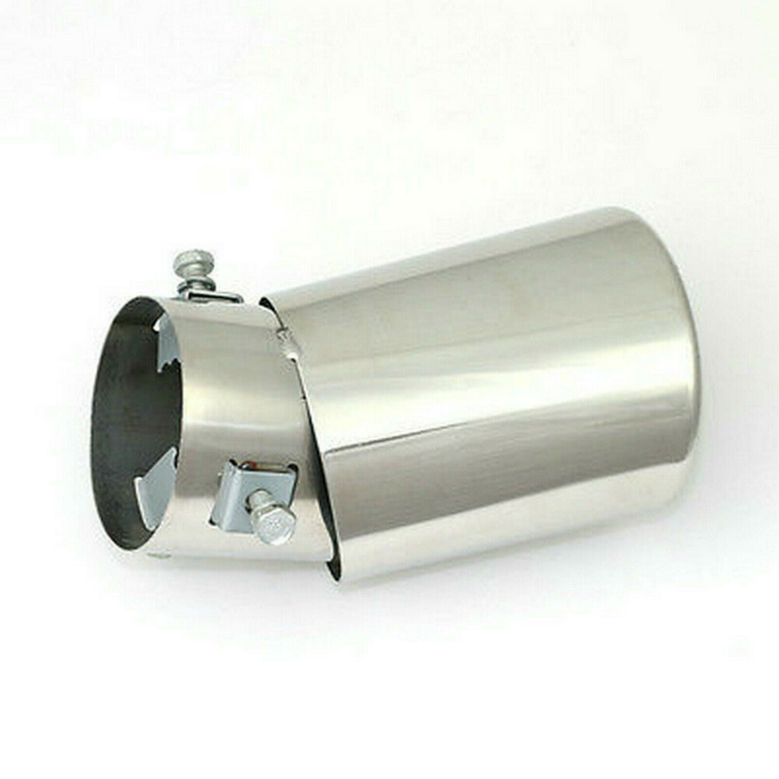 Car Round Stainless Steel Chrome Exhaust Tail Muffler Tip Pipe Auto Universal