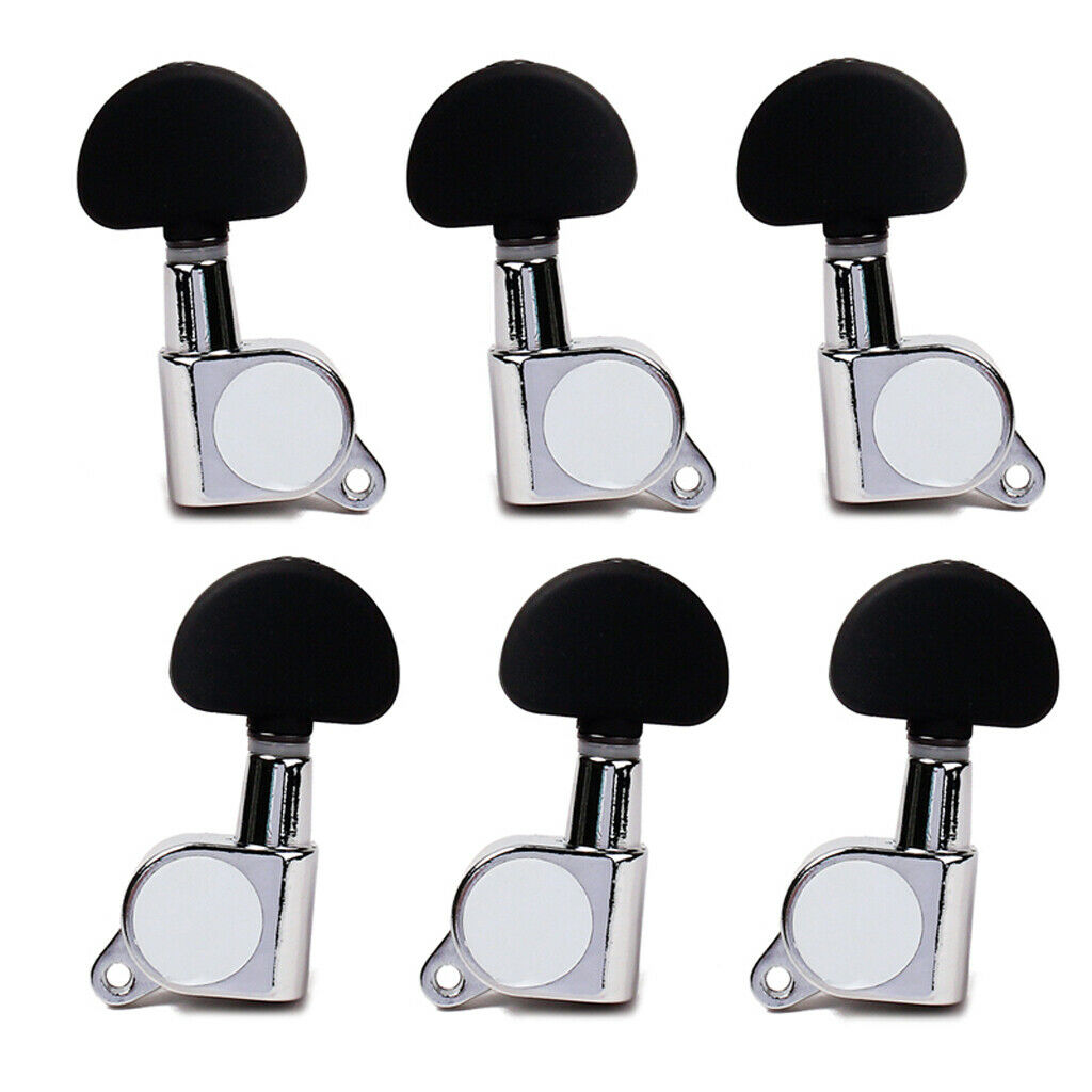 Set of 6 tuning heads for acoustic / electric guitars in