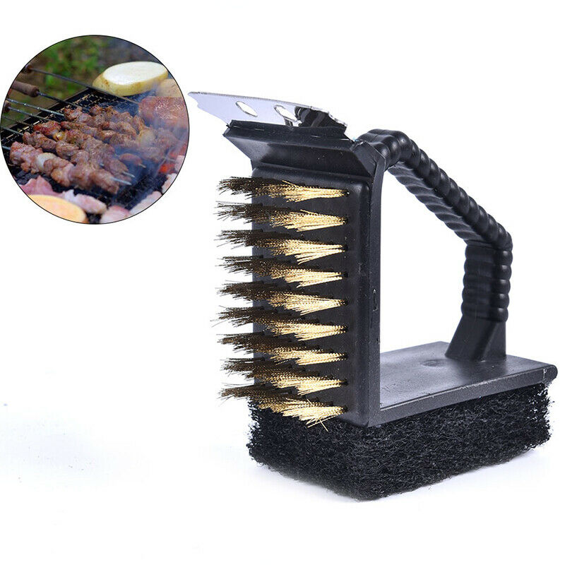 Cleaning Brushes Barbecue Tools Grill Accessories BBQ Triple Cleaning bru.l8